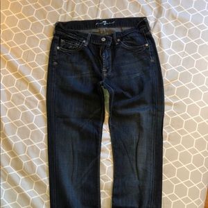7 For All Mankind Dark Wash Jeans Size 30x34.